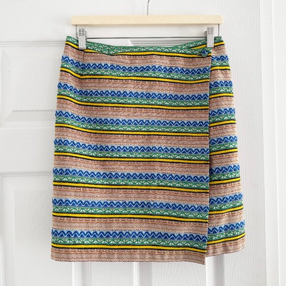 Band of Outsiders Jacquard Wrap Skirt, size "3" (fits US size 4/6 - Picture 2 of 9